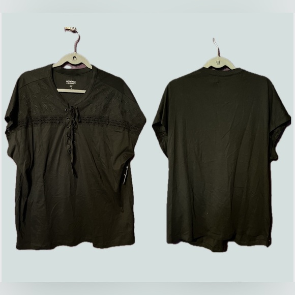 NWT Torrid Black Cotton Dolman Shirt sz 2X - Picture 4 of 12